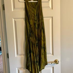 Green maxi dress one size fits most